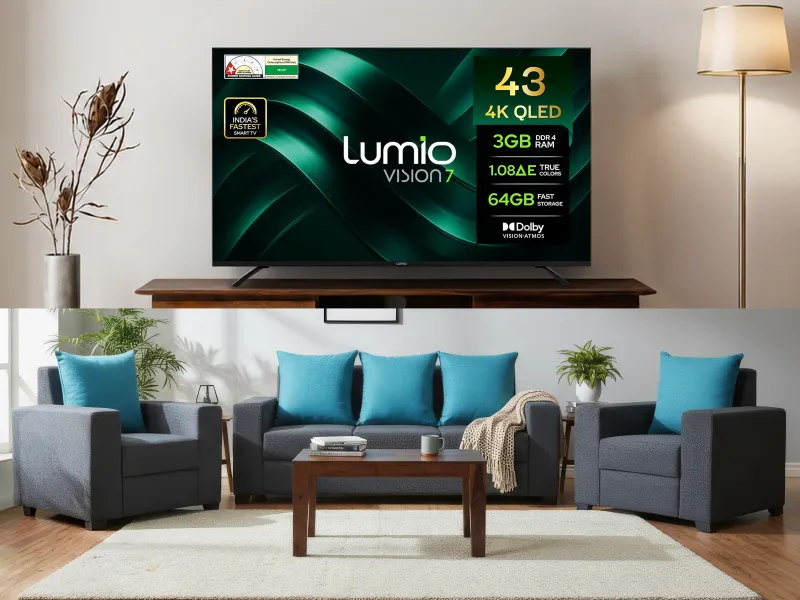 Lumio TV 43 inch with Hugo Living Room Set